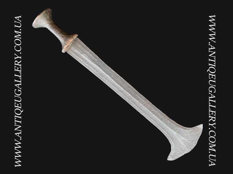 Кинжал «Зимбабве» или «Ikakalaka» Африканское оружие старый нож из племени Конда (Заир)