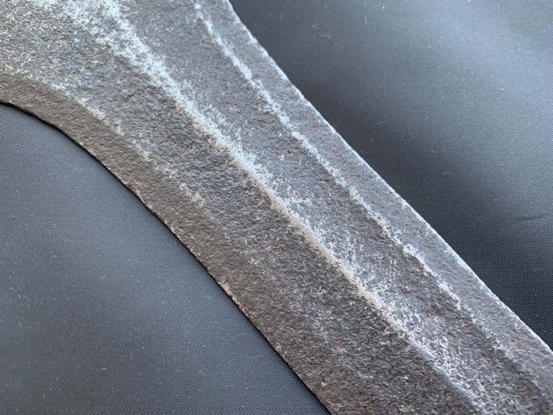 Кинжал «Зимбабве» или «Ikakalaka» Африканское оружие старый нож из племени Конда (Заир)