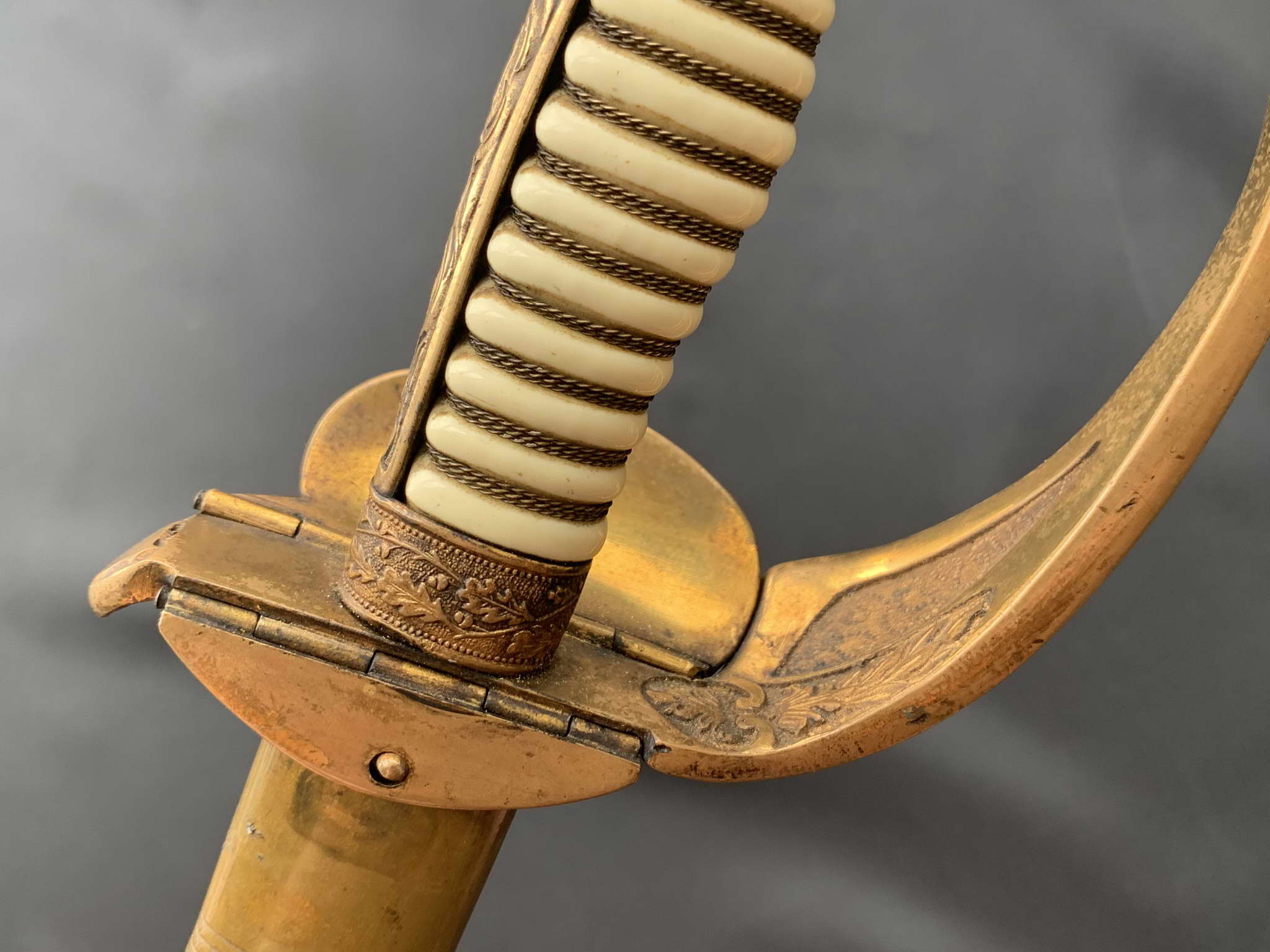 Немецкая парадная сабля офицера ВМФ Кригсмарине образца 1923 года. E&F.Horster, Solingen