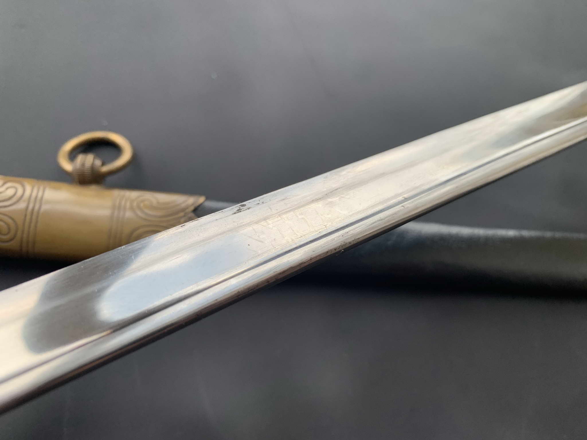 Немецкая парадная сабля офицера ВМФ Кригсмарине образца 1923 года. E&F.Horster, Solingen