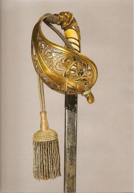 Сабля голландская морская офицерская обр. 1882 года 1 тип