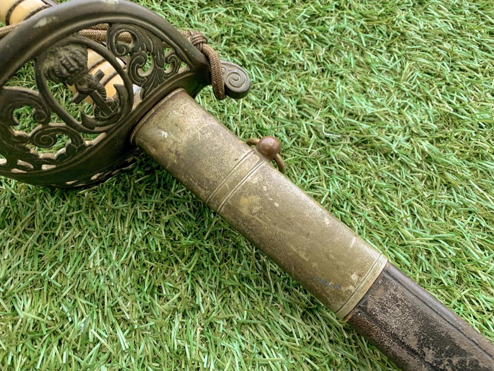 Сабля голландская морская офицерская обр. 1882 года 1 тип