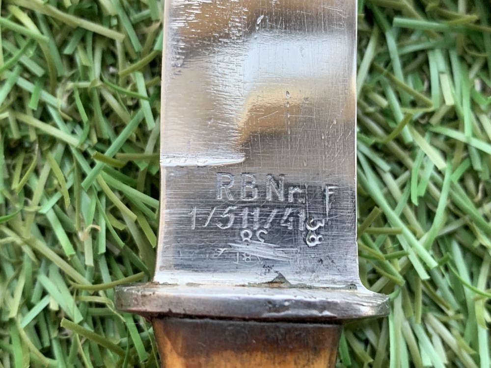 Нож типа INFANTERIEMESSER 42 штатный пехотный нож вермахта обр. 1942 г., Германия. После военный !