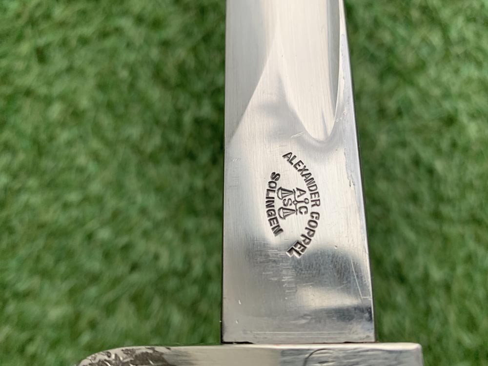 Штык полиции период Третьего Рейха. Производитель Coppel Alexander ALCOSO Solingen.