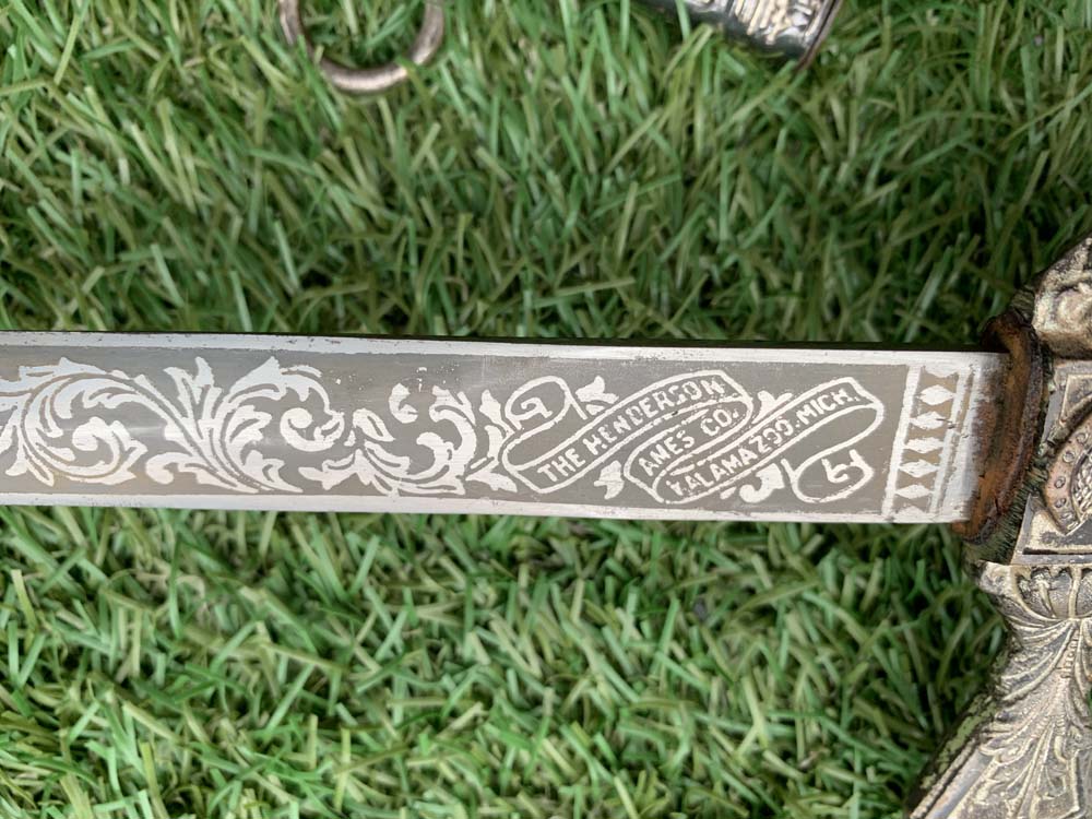 Американская шпага Высших чинов масонской ложи.