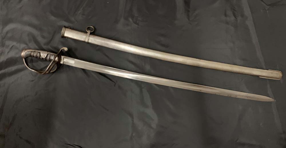 Британская сабля кавалерийского образца 1821 года, сделанная для экспортного рынка (Португалия)