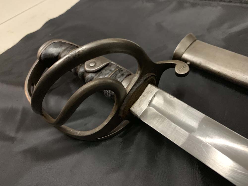 Британская сабля кавалерийского образца 1821 года, сделанная для экспортного рынка (Португалия)