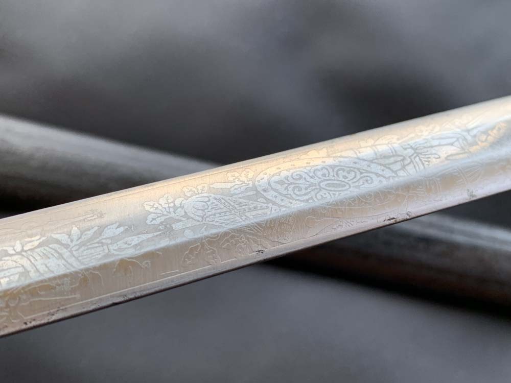 Заказная шпага гражданского чиновника Вторая империя, Франция.