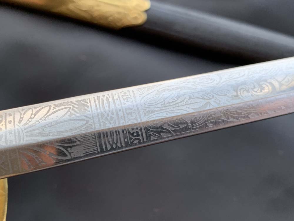 Заказная шпага гражданского чиновника Вторая империя, Франция.