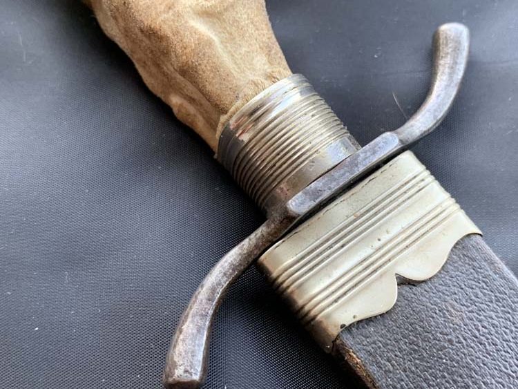 Окопный нож типа козья ножка, период Первой Мировой Войны.