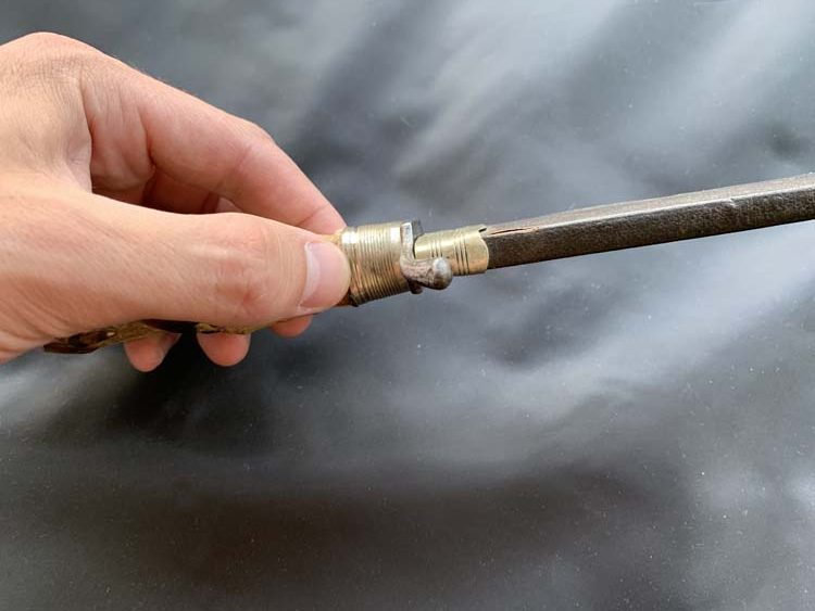 Окопный нож типа козья ножка, период Первой Мировой Войны.