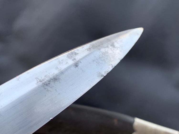 Окопный нож типа козья ножка, период Первой Мировой Войны.