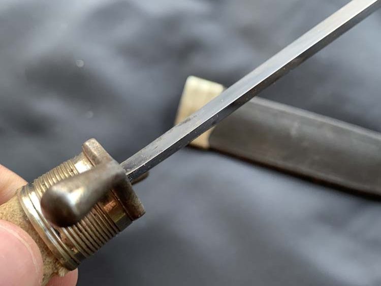 Окопный нож типа козья ножка, период Первой Мировой Войны.