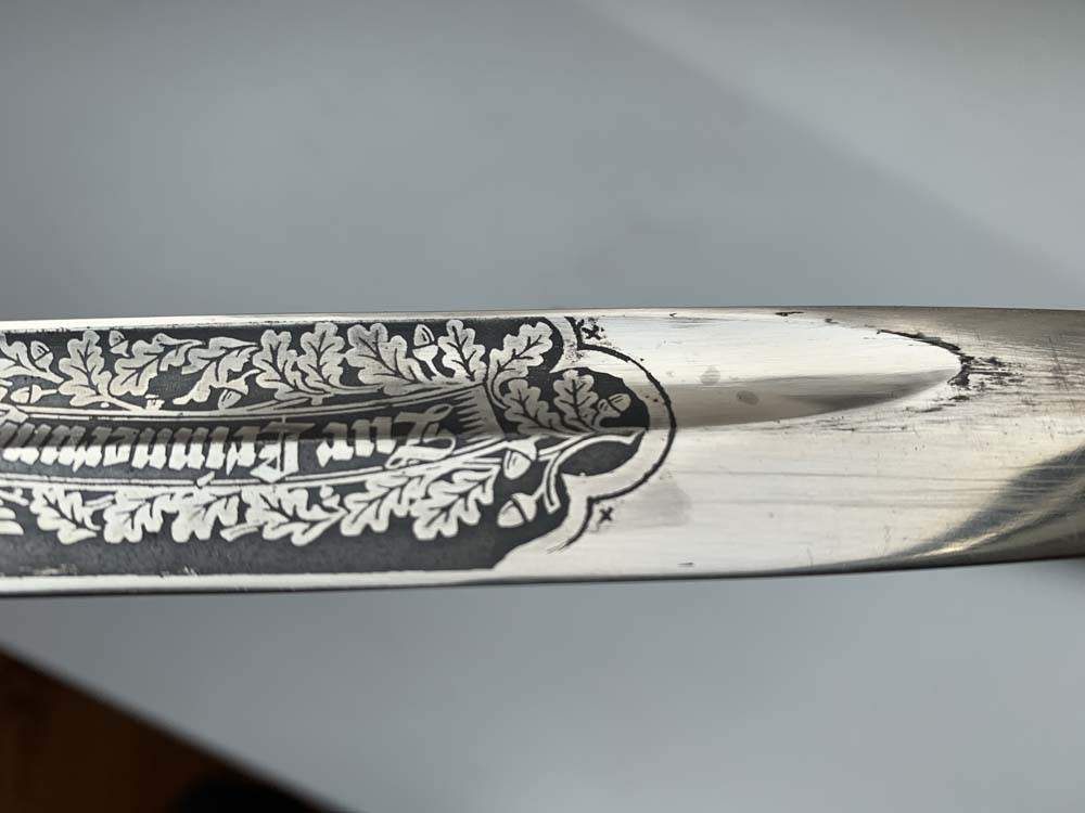 Штык к винтовке Маузера образца 1898 года (послевоенное травление).