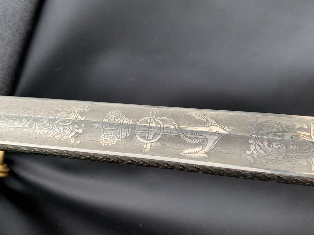 Сабля офицерская морская образца 1840/1849 гг. Королевство Дания