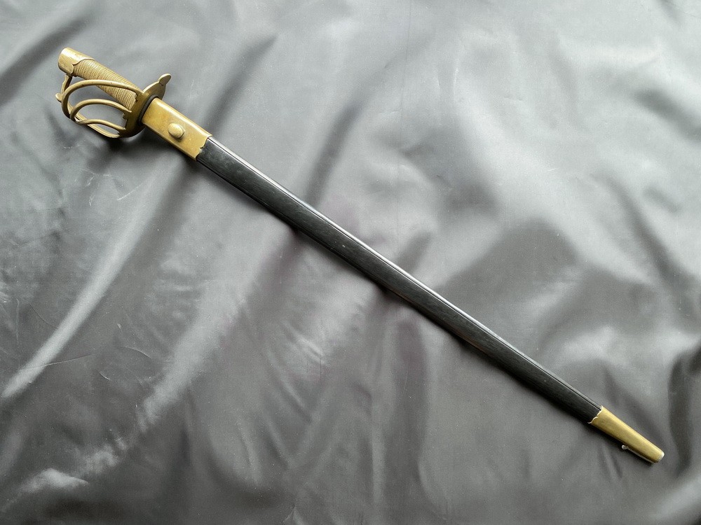 Офицерский Французский Палаш AN XI, клинок в синении и золочении