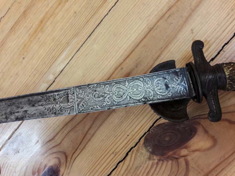Европейский охотничий кинжал XVIII век