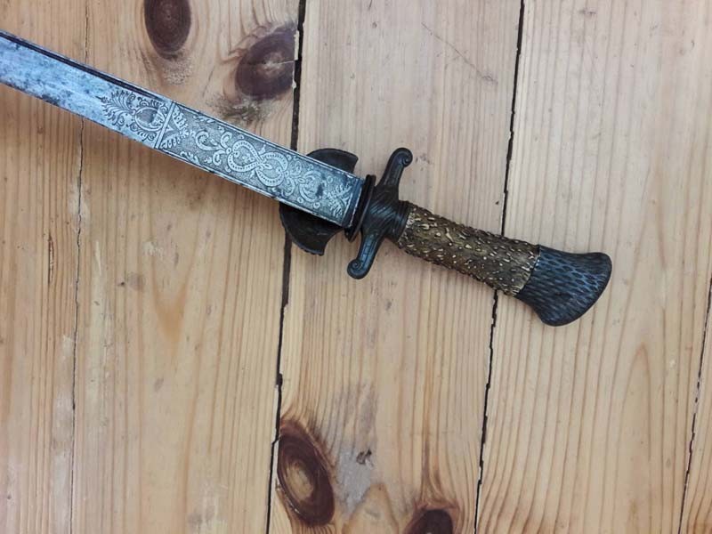 Европейский охотничий кинжал XVIII век