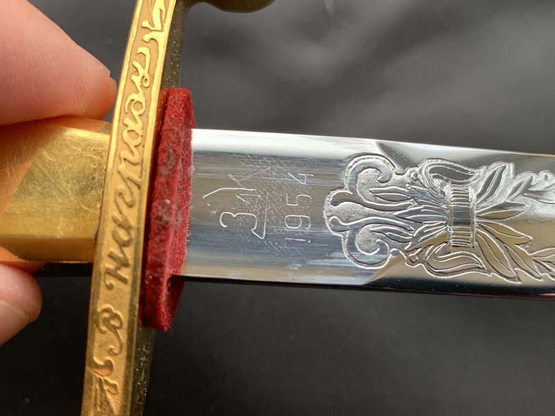 Кортик советский морской офицерский наградной образца 1945 года