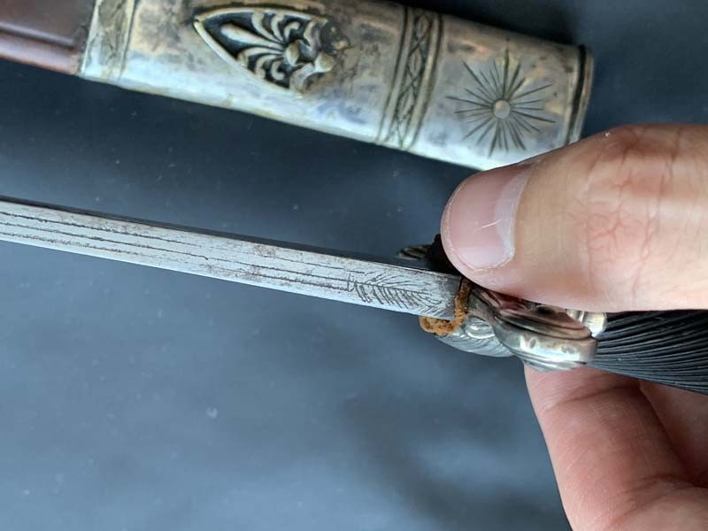 Французский охотничий кинжал XVIII века