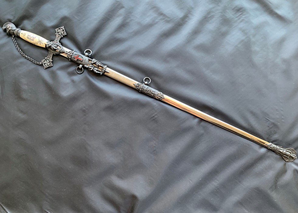 Ритуальная шпага рыцаря масонского Ордена Тамплиеров США