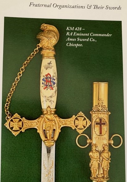 Ритуальная шпага рыцаря масонского Ордена Тамплиеров США