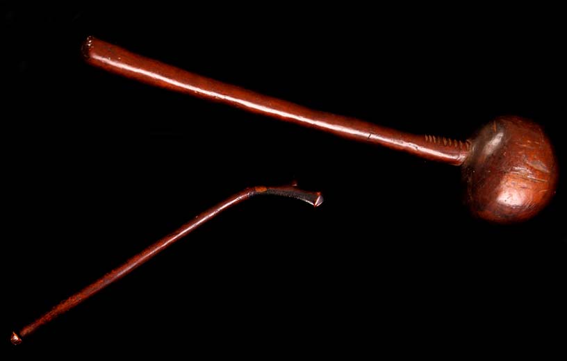 Необычное деревянное оружие Океании XIX века