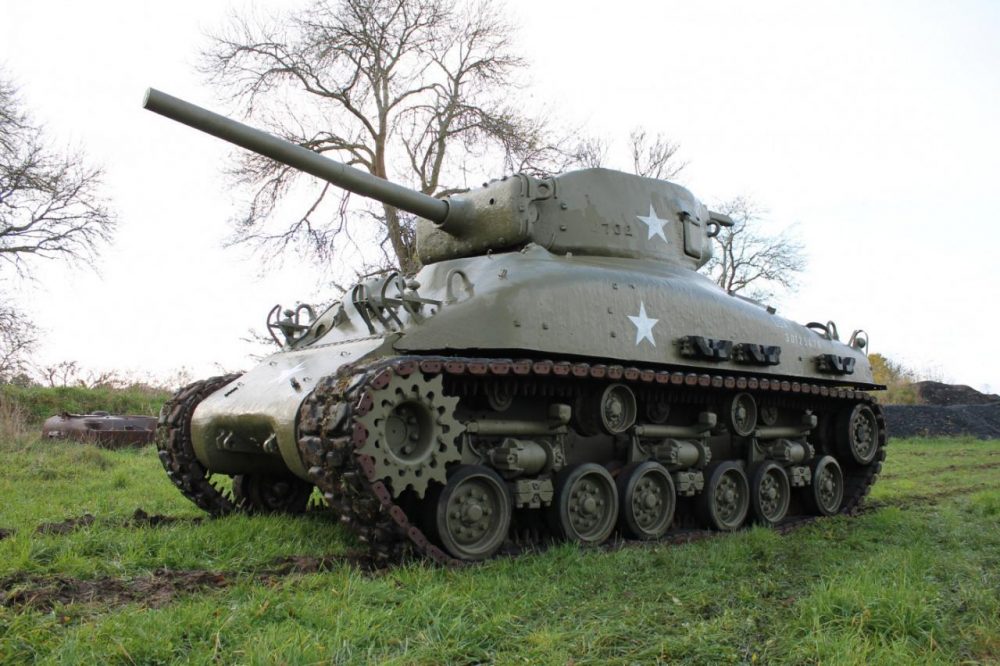 M4 Шерман тип A1-E8, турель 76, производство Pressed Steel Car — США с 1945 года.