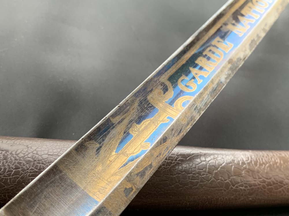 Французская офицерская пехотная сабля образца 1821 года производитель Coulaux Freres, Klingenthal