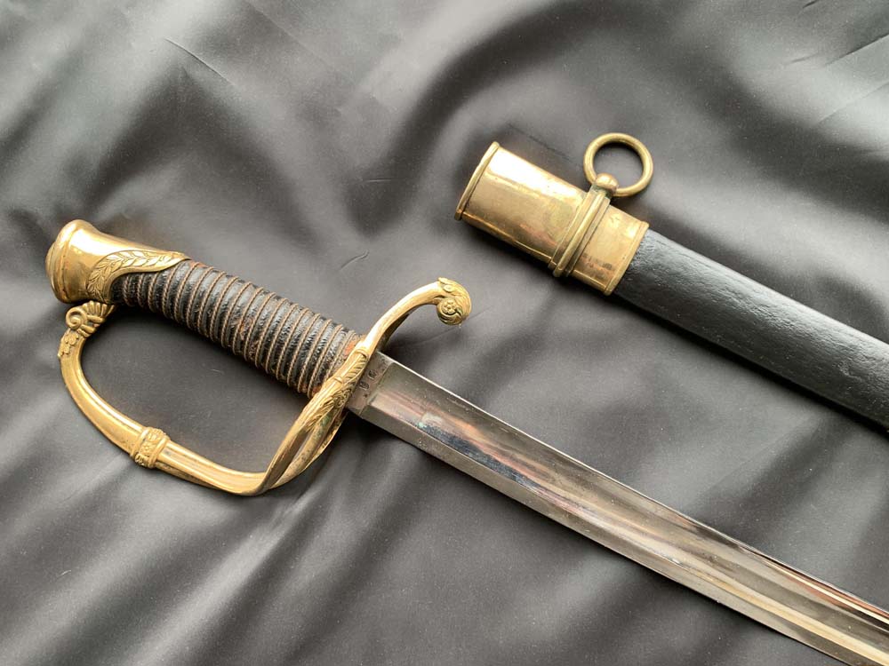 Морская французская офицерская сабля производитель Coulaux Freres, Klingenthal