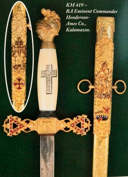 Американская шпага Высших чинов масонской ложи Королевской Арки