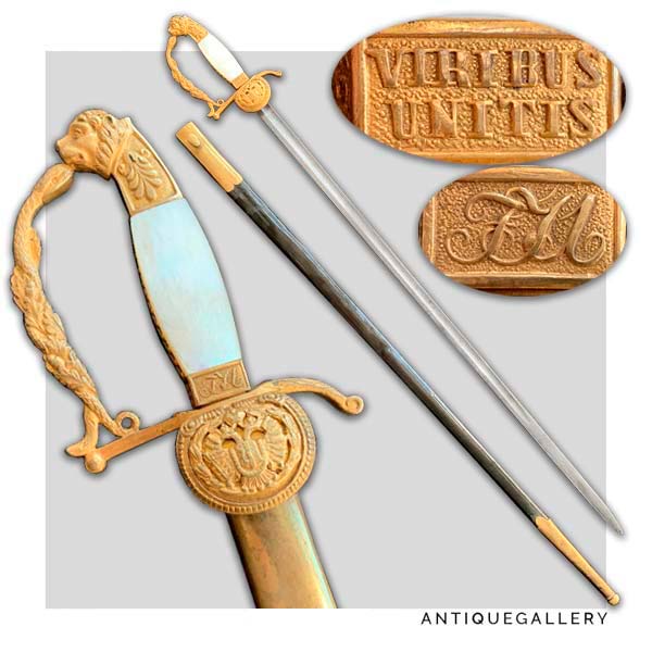 Шпага Австрийская военного чиновника образца 1878 года