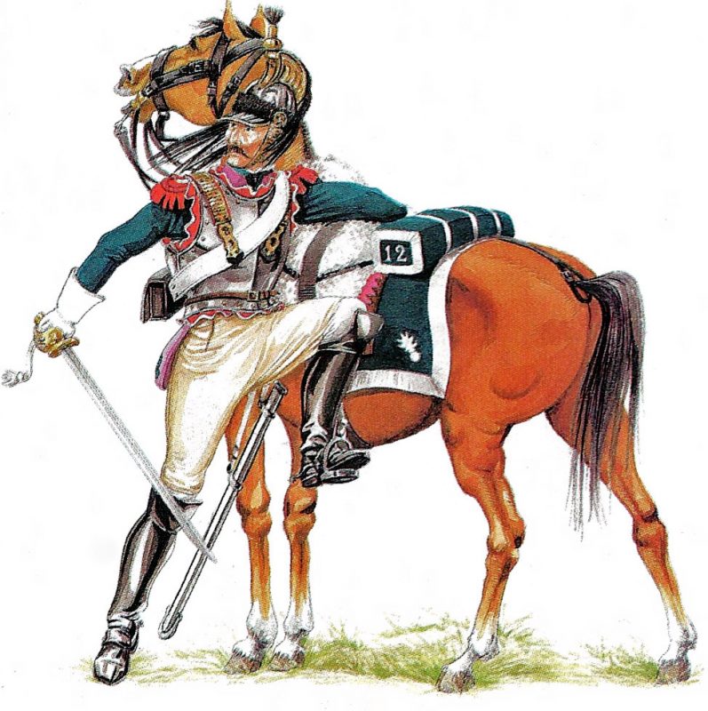 Cuirassiers 木版画