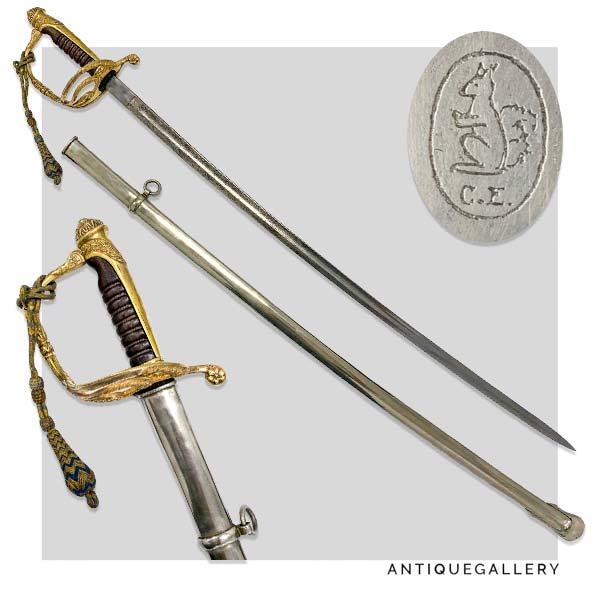 Португальская сабля производитель Eickhorn начала XX века