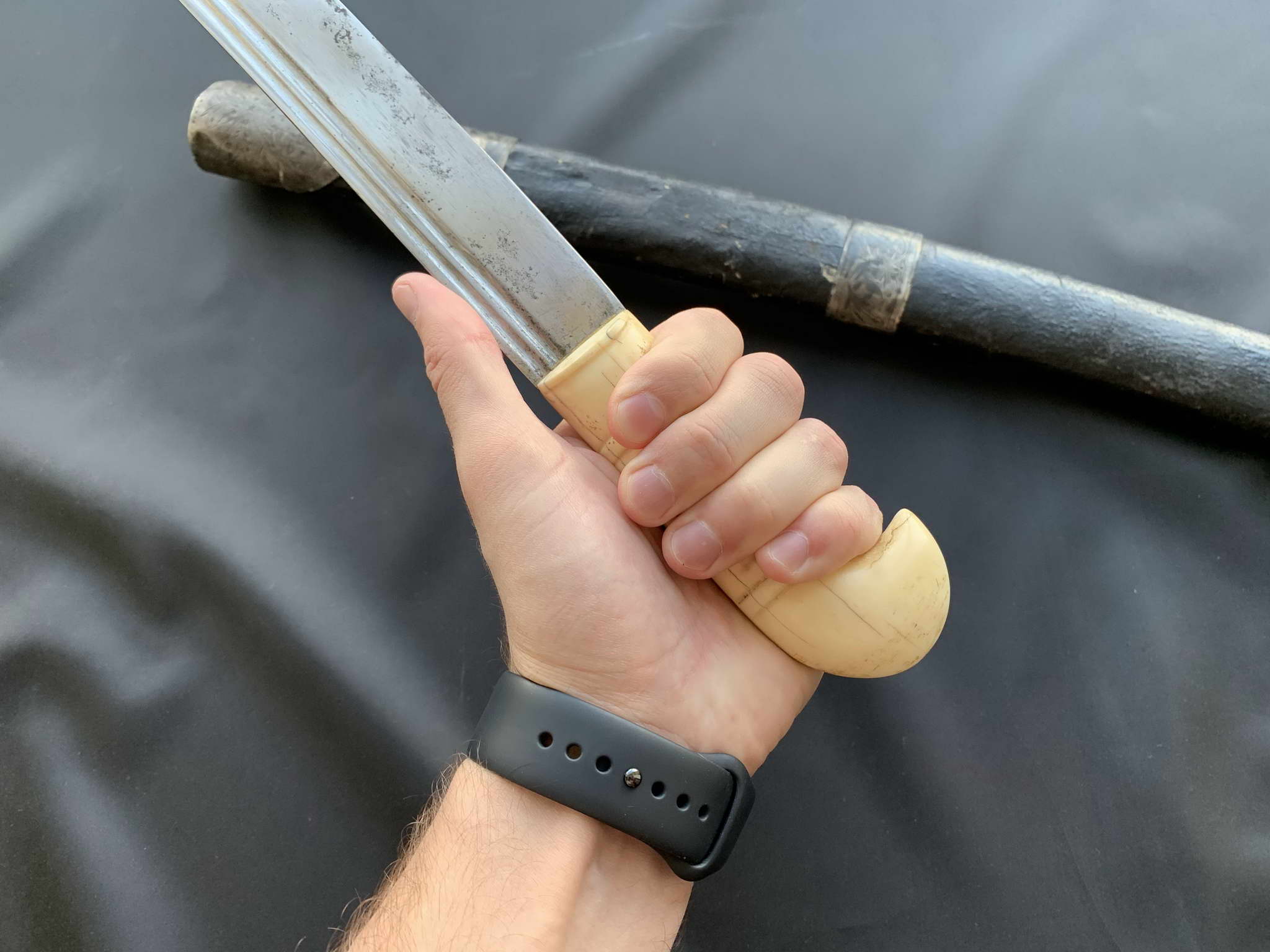 Шашка кавказского типа с моржовой рукояткой