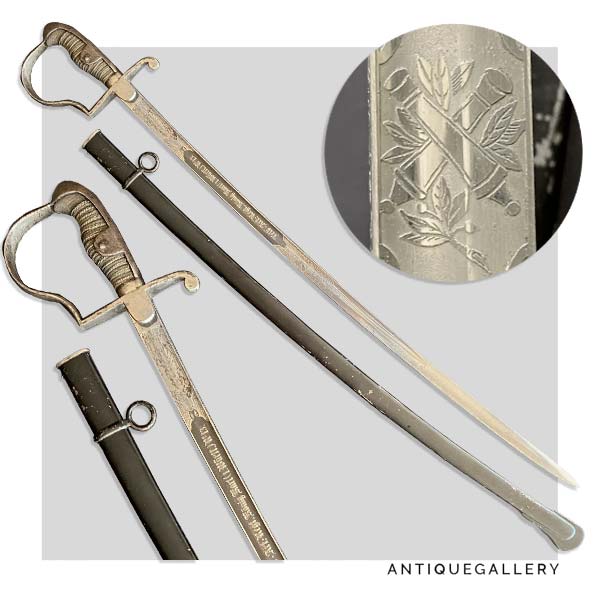 Прусская артиллерийская сабля «блюхеровского» типа Feldartillerie-Regiment „König Karl“ (1. Württembergisches) Nr. 13