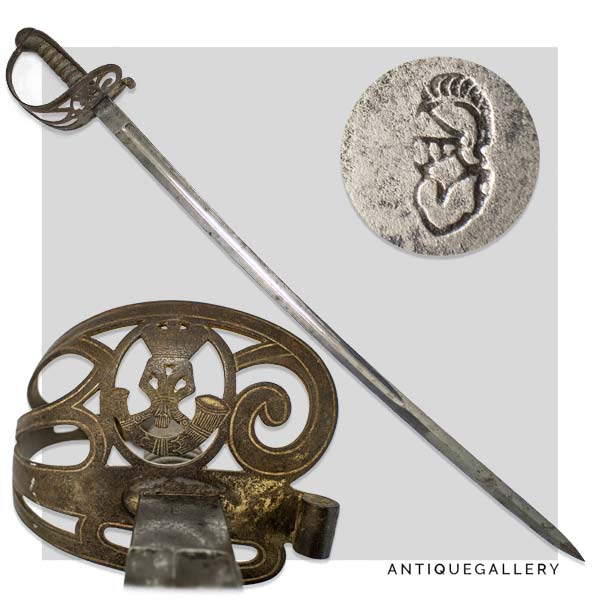 Сабля офицера стрелкового полка образца 1827 года Британия