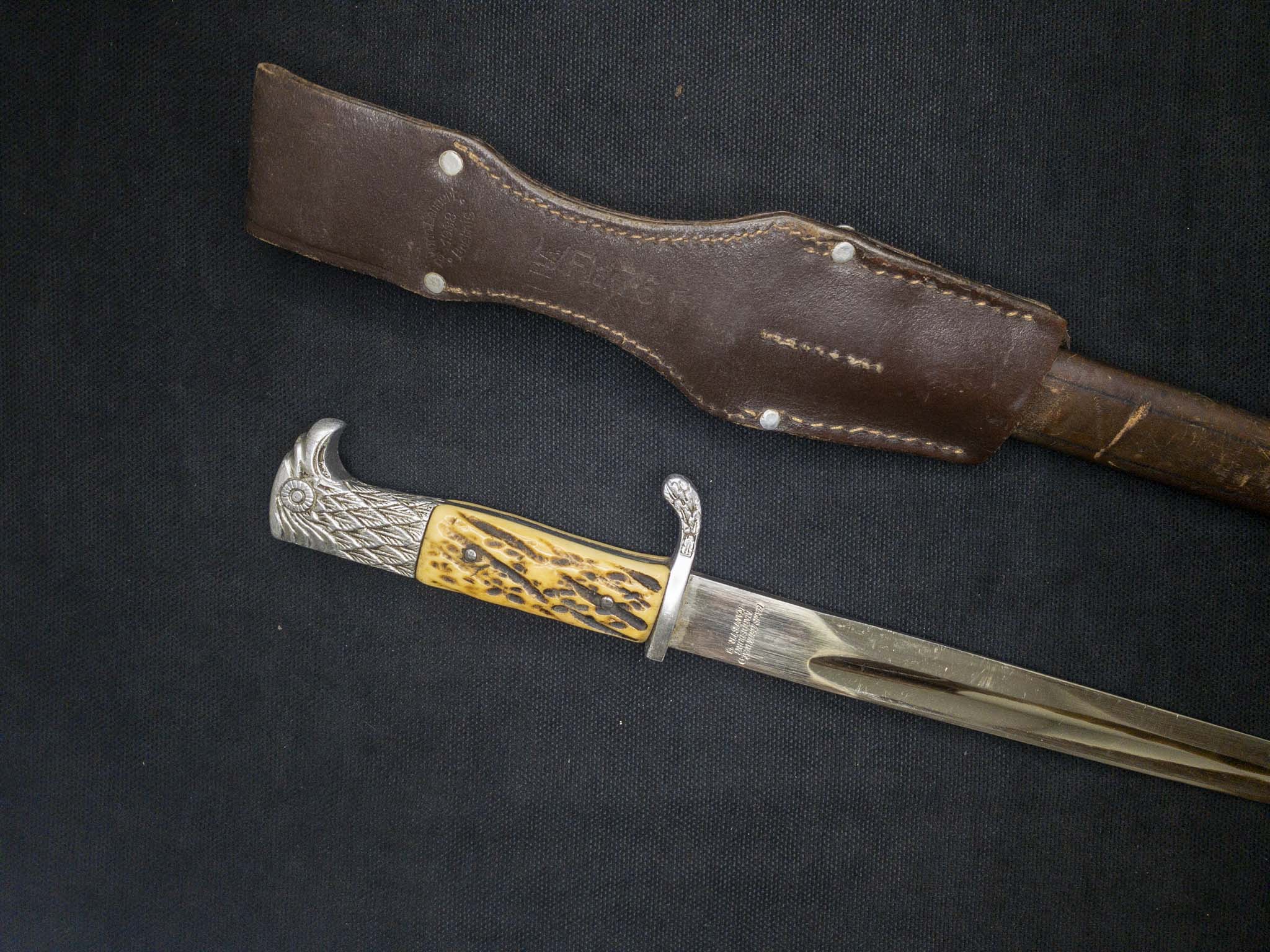 Штык полиции период Третьего Рейха. Производитель E.u.F Horster Solingen