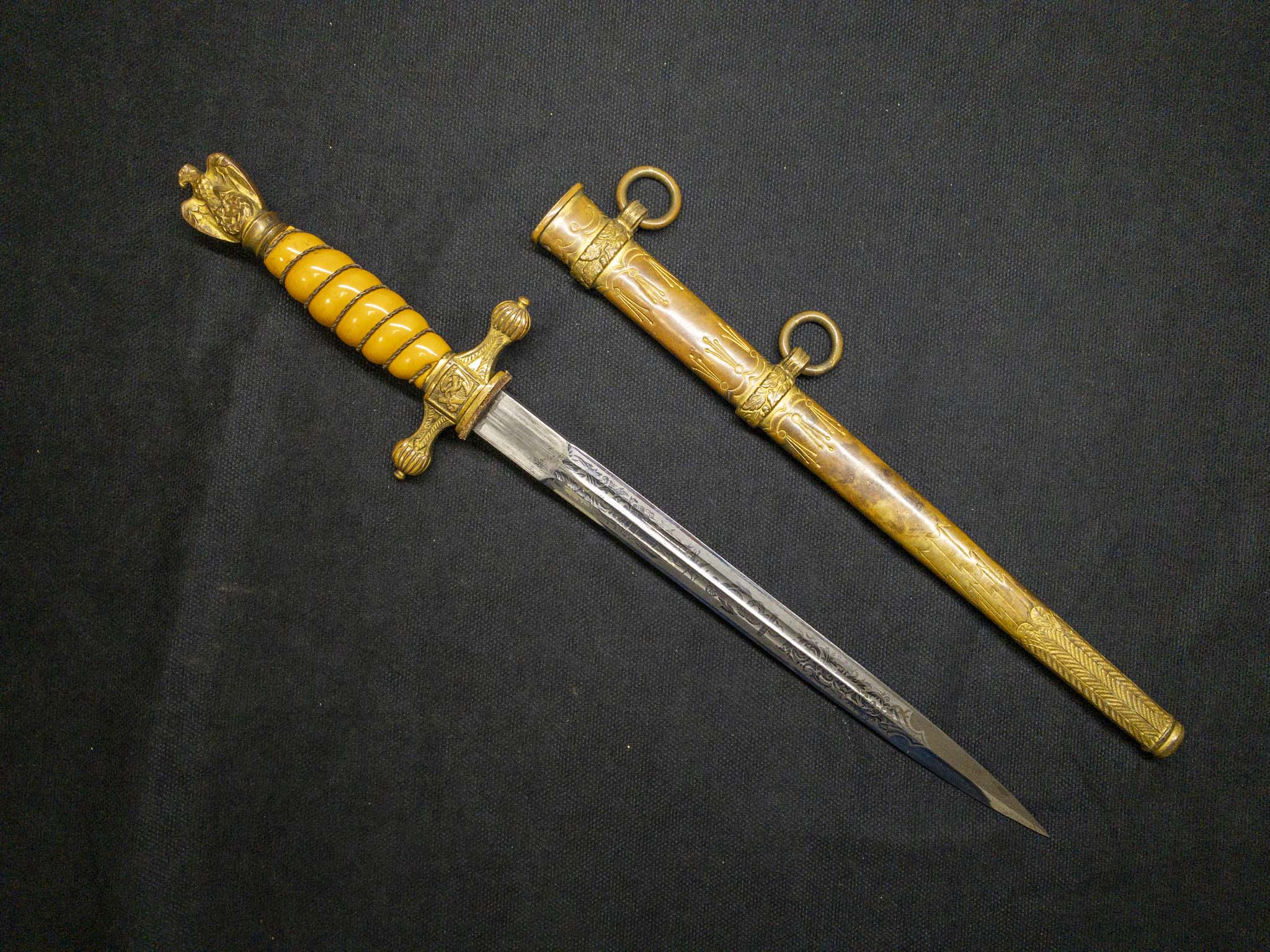 Ранний кортик для курсантов ВМФ Кригсмарине производитель Holler Третий рейх