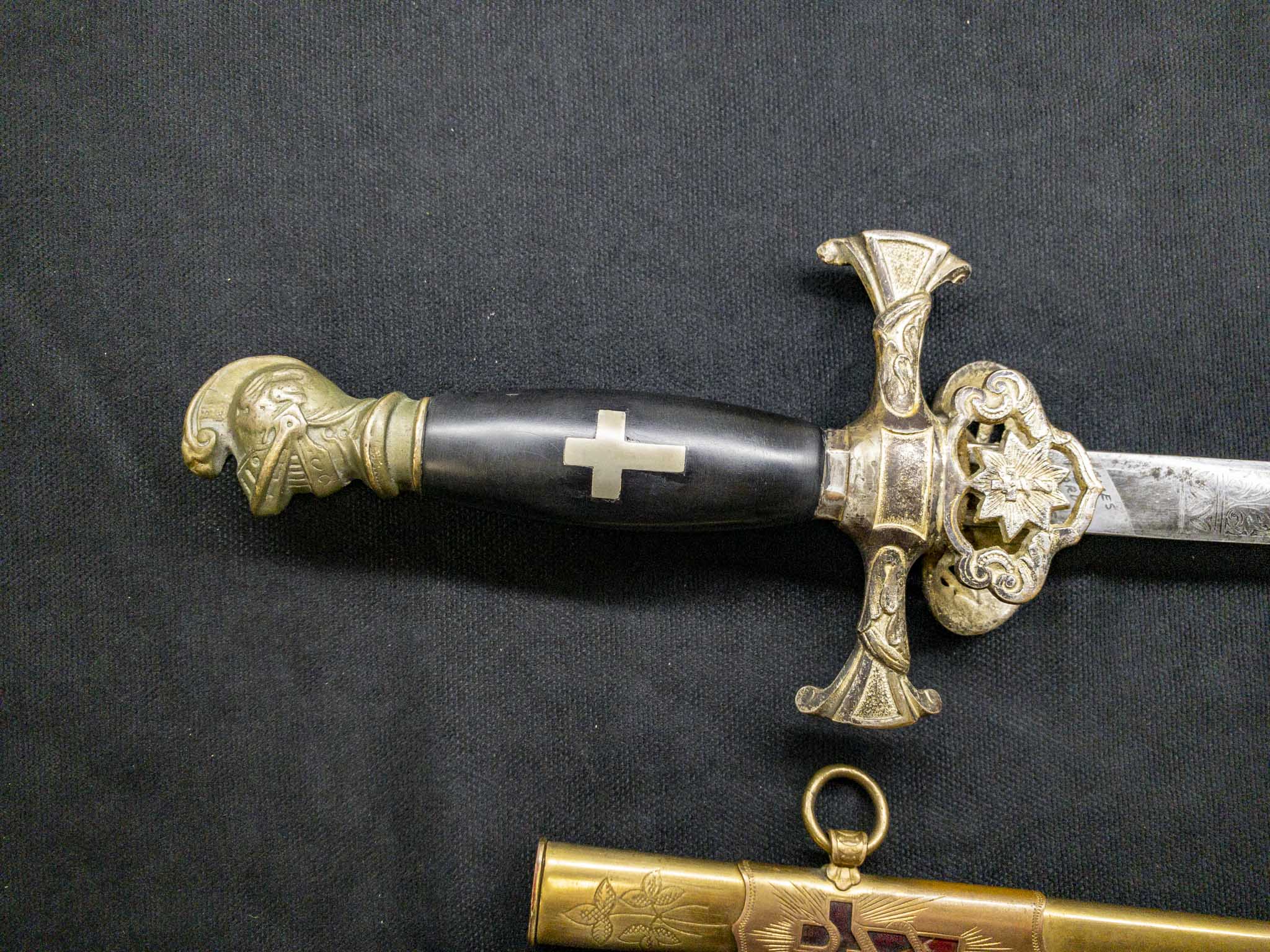 Ритуальная шпага рыцаря масонского ордена KM 403- RA Генерал-капитан Ames Sword Co