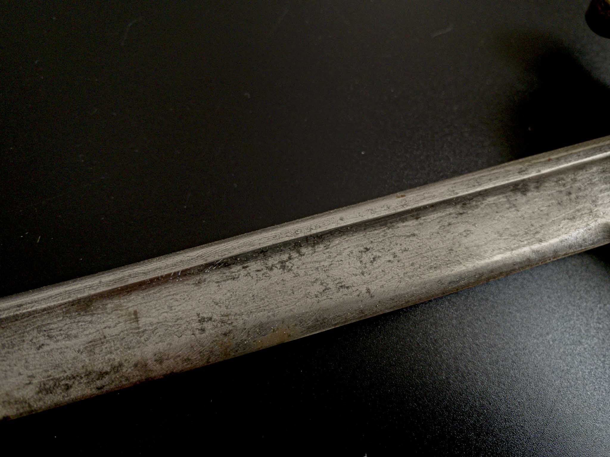 Немецкая сабля клинок дамаск или дамаскирование