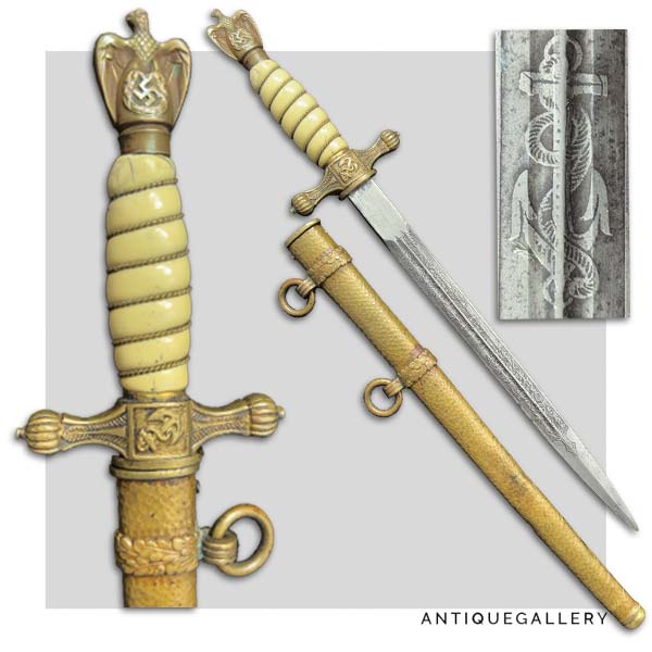 Немецкий морской кортик Кригсмарино 2 типа