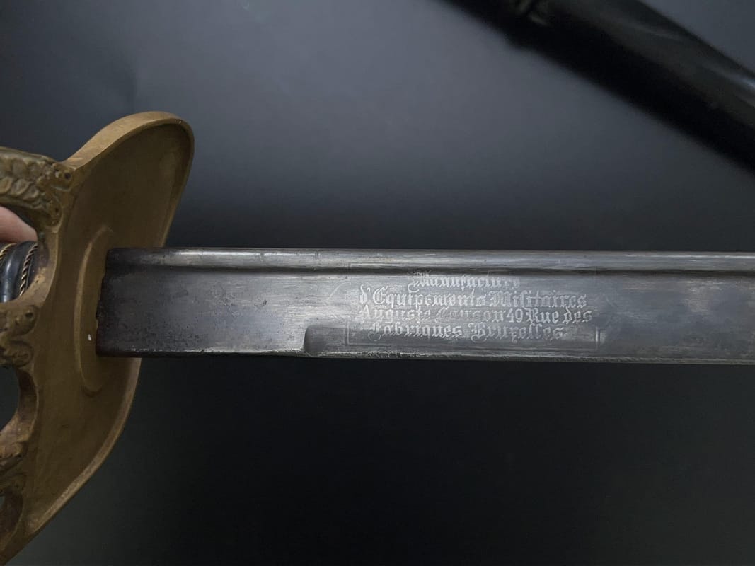 Палаш легкой кавалерии офицера Франции образца 1822 года