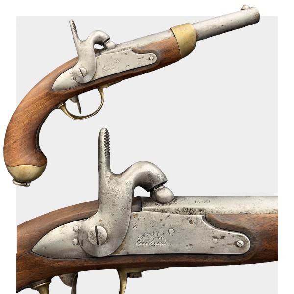Пістолет французький кавалерійський зразка 1822Т року з капсульним замком