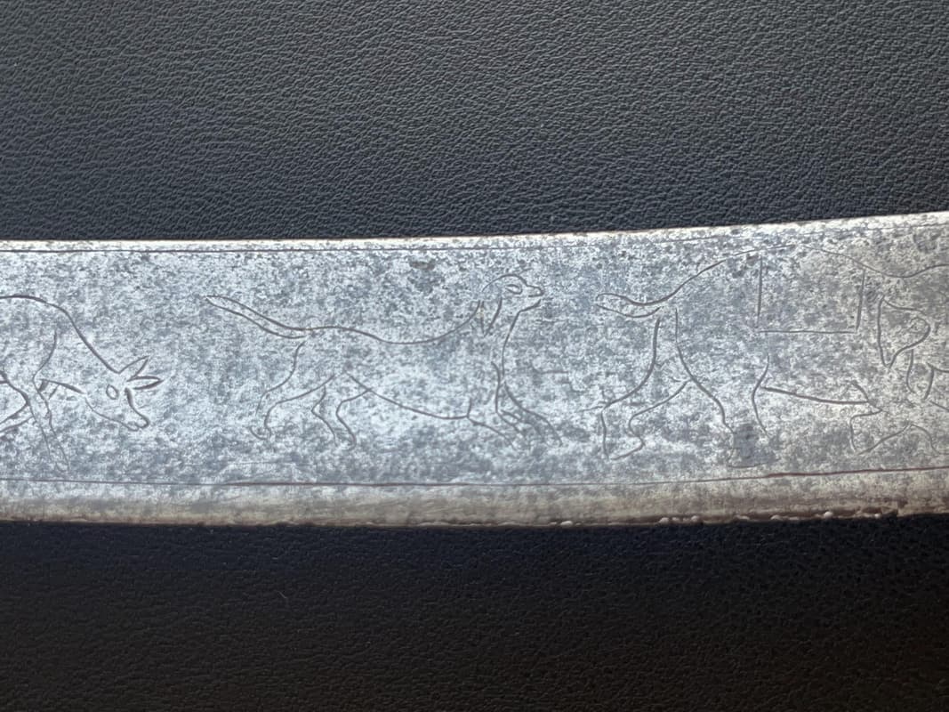 Индийский Тальвар с насечкой из золота на клинке и рукоятке, 18 век