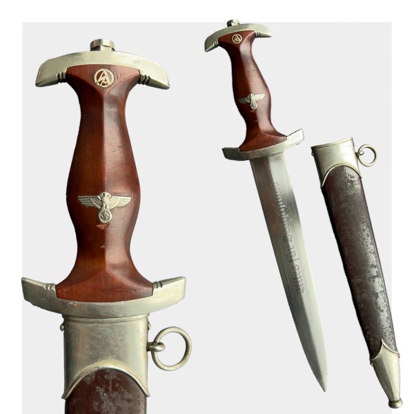 SA assault squad dirk early model of 1933. Third Reich. Julius Bahrl Jr. Solingen.