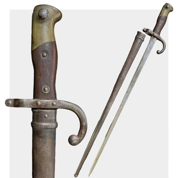 Штык образца 1874 года к винтовке системы Гра. Франция на парных номерах.