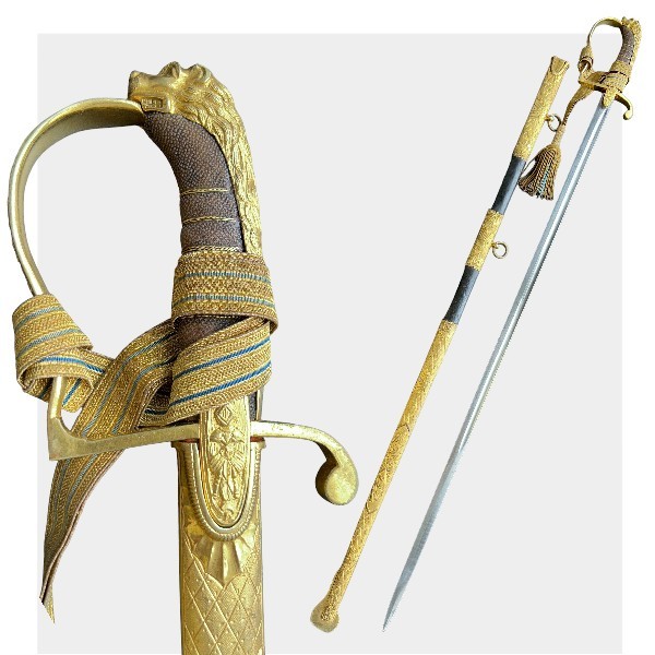 Шведский палаш именной J Siökrona датирован концом 19 века, модель, которая использовалась преимущественно лейб-гвардией на лошадях и гусарами кронпринца.