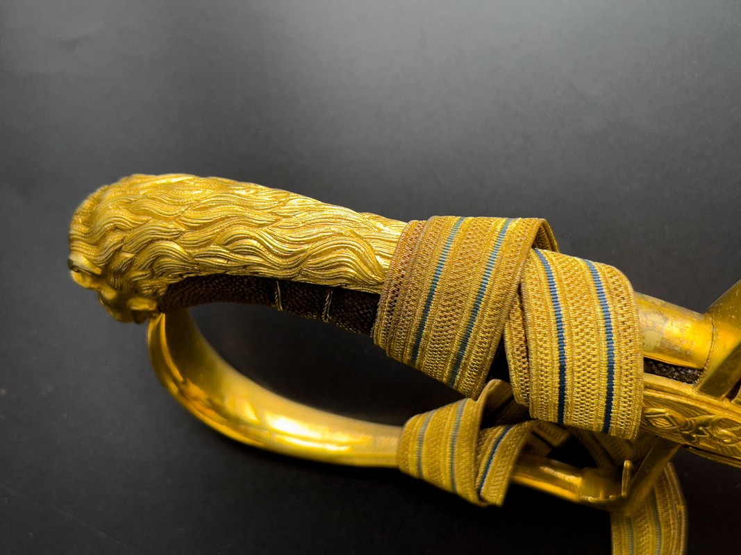 Шведский палаш с позолотой конца 19 века (именной "J Siökrona")