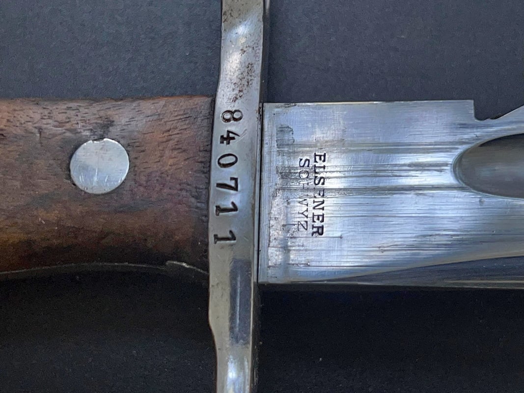 Штык-тесак саперный образца 1914 года к карабину системы Шмидта-Рубина.